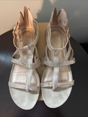Kenneth Cole Reaction Women's Gladiator Sandals in Metallic Gold